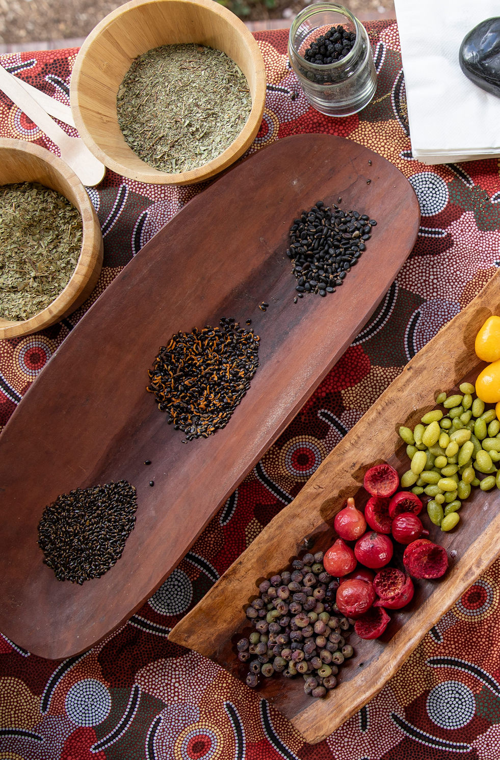 Native bush tucker assortment