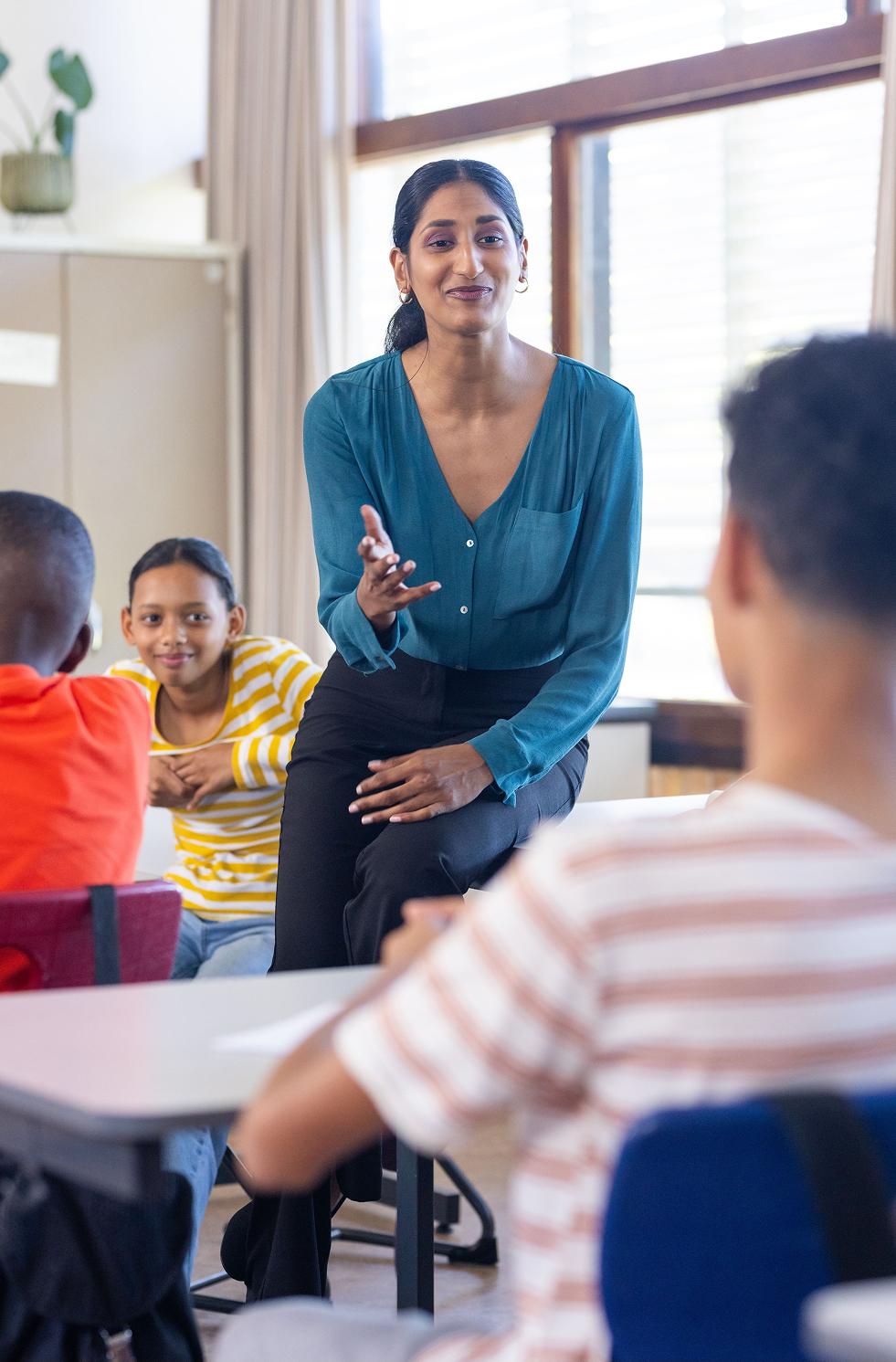 Teacher in classroom