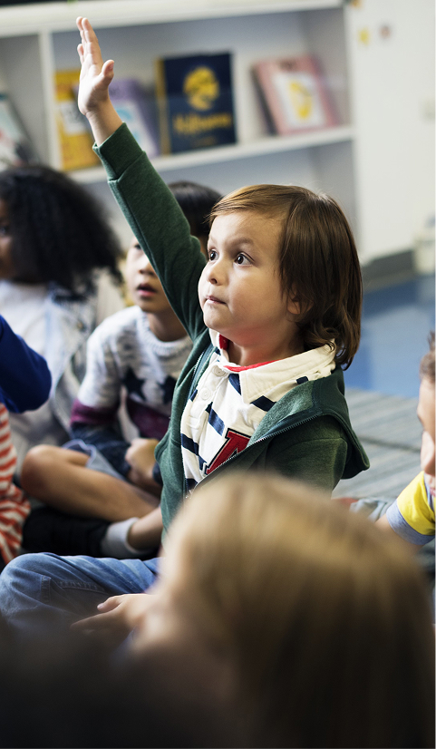 Happy kids at elementary school
