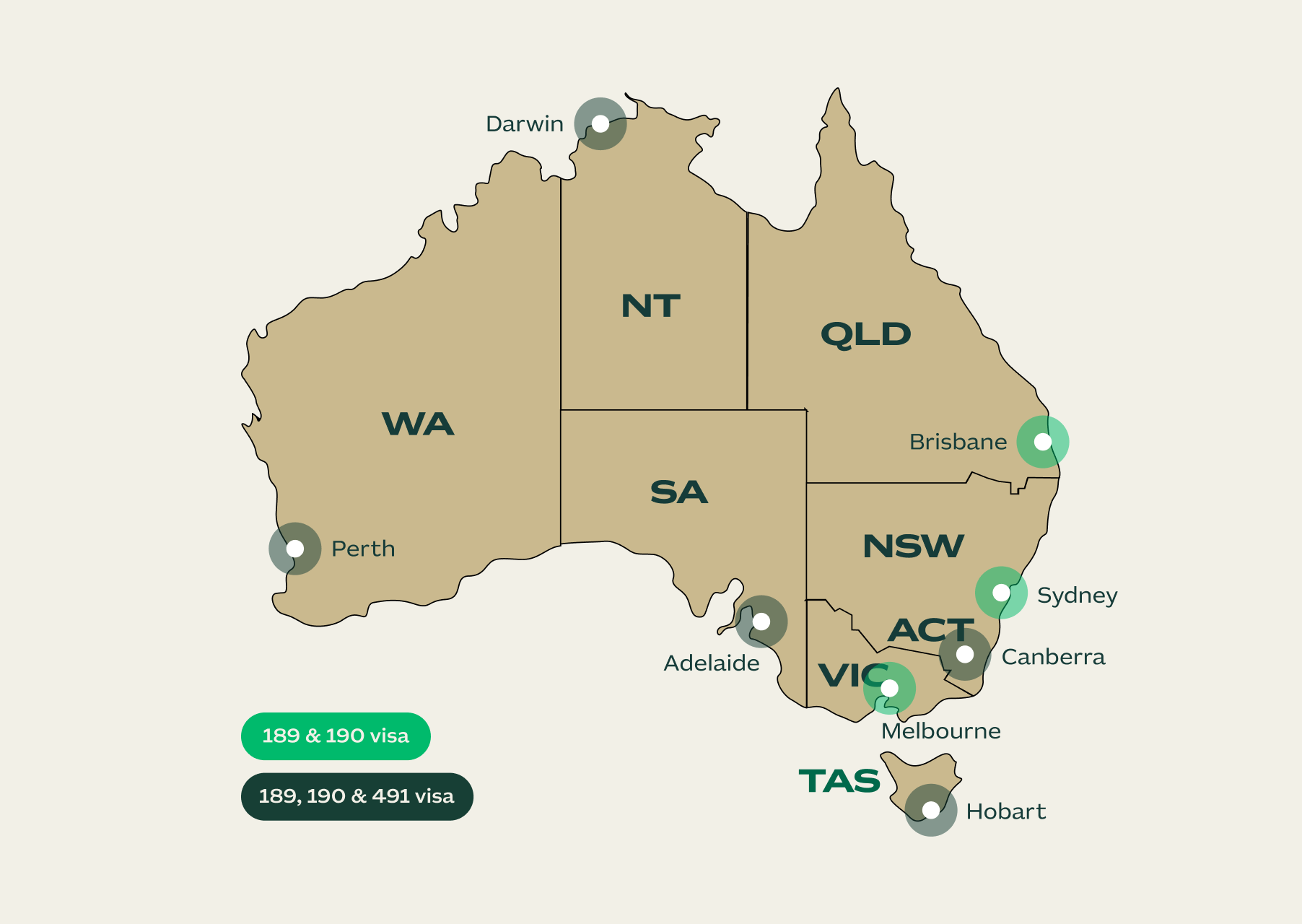 map with capital cities