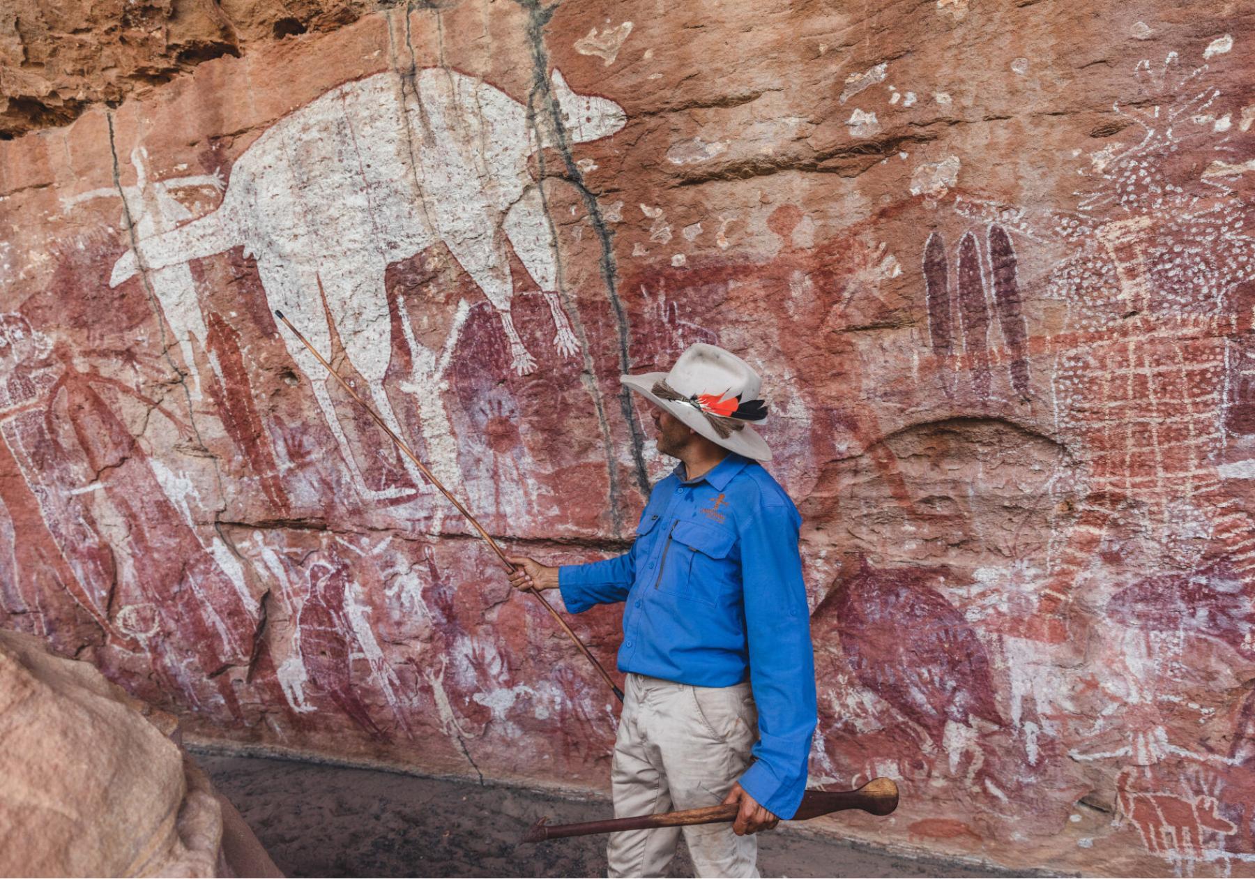 front row seats with Jarramali rock art tours