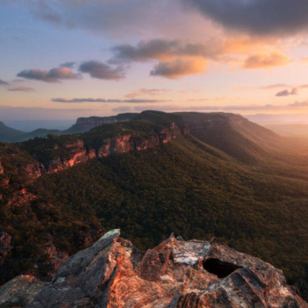 sunrise over the Great Dividing Range